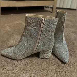Betsy Johnson diamond booties!
